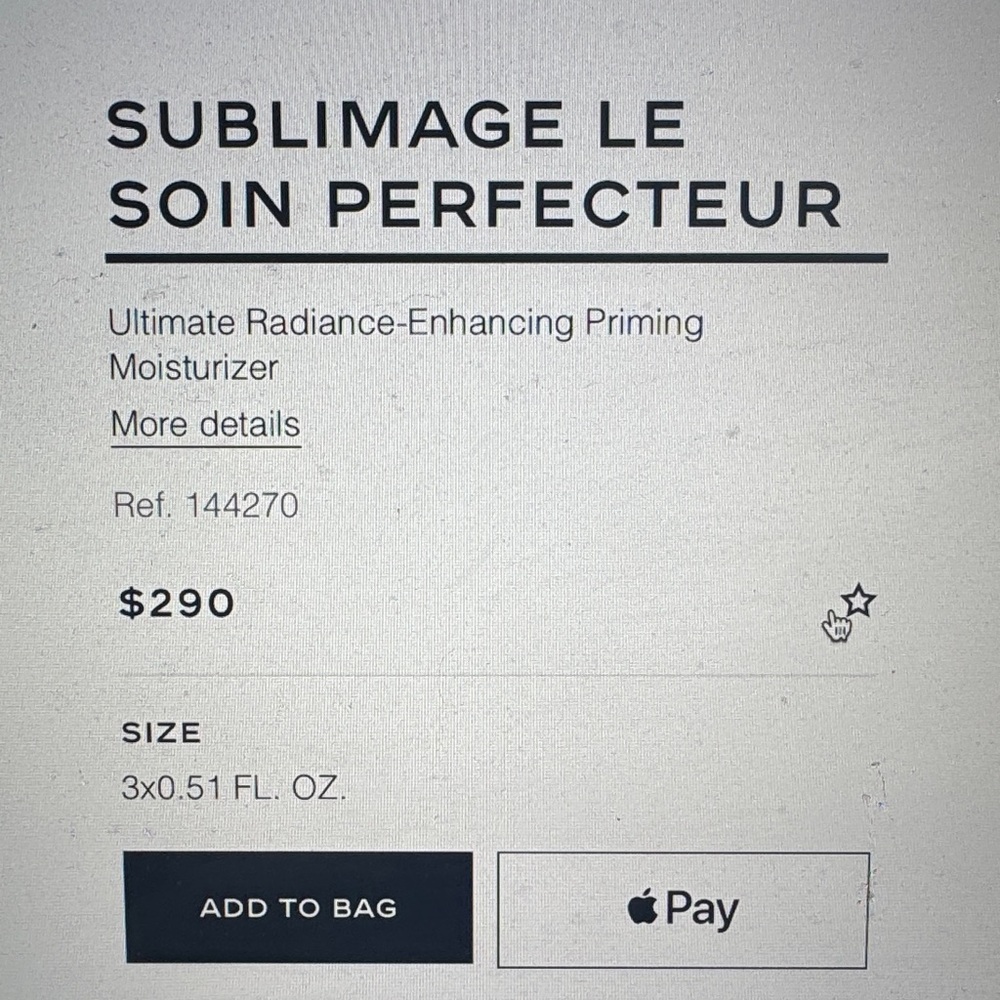 CHANEL Sublimage Le Soin Perfecteur - sealed in package paid $290- - Picture 6 of 6